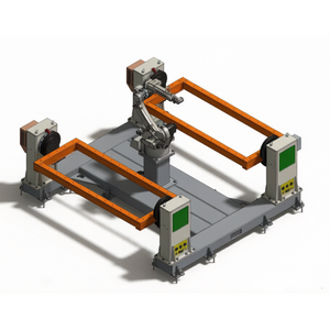 Head and tail frame H workstation - integrated - single robot welding workstation