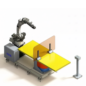 Single robot horizontal rotary positioner