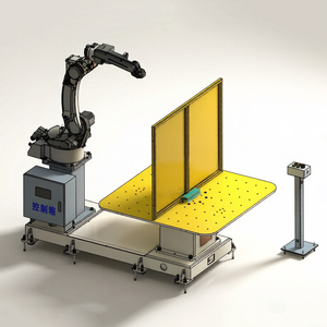 Single robot horizontal rotary positioner